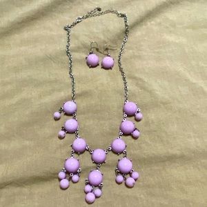 Earring and necklace combo